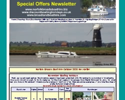 October 2020 Newsletter screenshot
